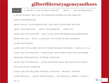 Tablet Screenshot of gilbertliteraryagencyauthors.com